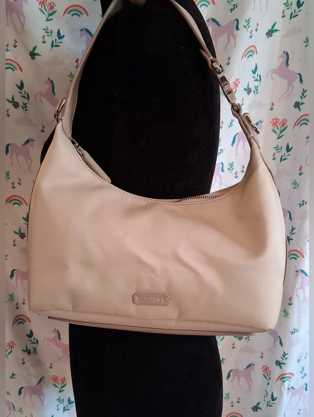 NWOT Discontinued Senreve Strati Sporta Beige Nylon Neutral Quiet Luxury Purse